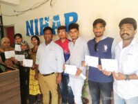Certificates distribution to the candidates after completion of training